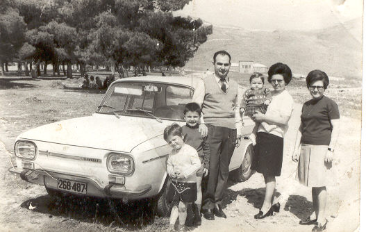 La familia de Leonidas Telios al completo en 1969